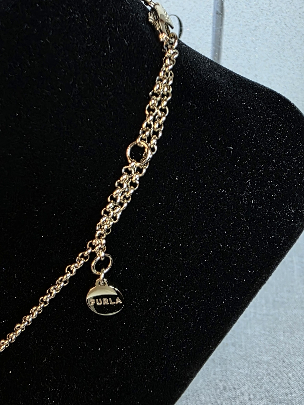Furla Octagonal Green Logo Necklace - Picture 5 of 8